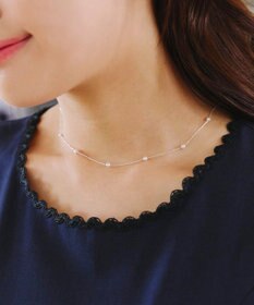 Tiaclasse シルバーパールネックレス