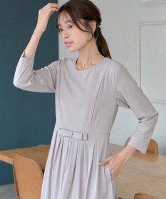 Tiaclasse L 【セレモニー・新色追加】リボンベルトフレアワンピース