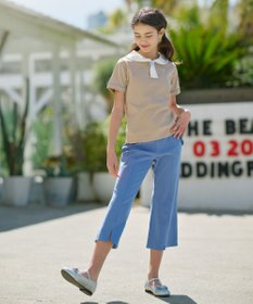 組曲 KIDS 【150-160㎝】フレアーデニムニット パンツ