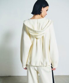 GRACE CONTINENTAL ロゴ刺繍ニットパーカー