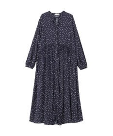 Green Parks スキッパーギャザーワンピース