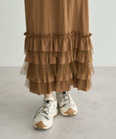 YECCA VECCA ラッフルキャミワンピース