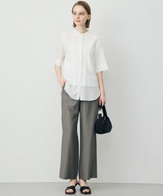 ICB L 【先行予約】ワッシャーツイル ワイドストレートパンツ