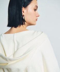 GRACE CONTINENTAL ロゴ刺繍ニットパーカー