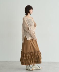 YECCA VECCA ラッフルキャミワンピース