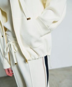 GRACE CONTINENTAL ロゴ刺繍ニットパーカー