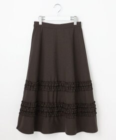 Feroux フレアギャザーチェック スカート