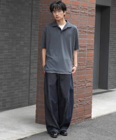 WEGO 【ユニセックス着用ITEM】フェイクレイヤードニットポロシャツ（SS）