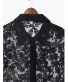 Te chichi オーガンジー刺繍ハーフスリーブシャツ