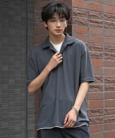 WEGO 【ユニセックス着用ITEM】フェイクレイヤードニットポロシャツ（SS）