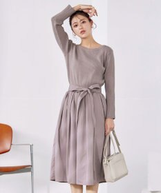 Tiaclasse 【洗える】タフタスカートドッキングワンピース