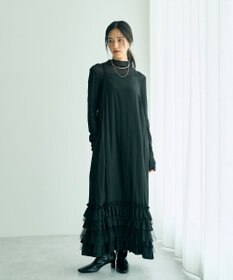 YECCA VECCA ラッフルキャミワンピース