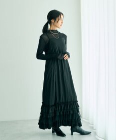 YECCA VECCA ラッフルキャミワンピース