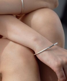 yoaa シルバー925　LOVEバングル