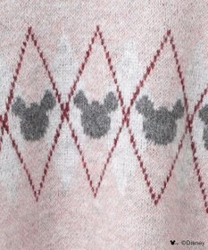 Green Parks ミッキー＆フレンズ／アーガイル柄ニット