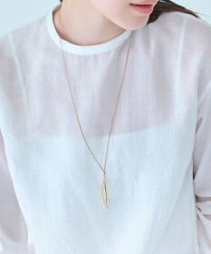 Phoebe 【金属アレルギー対応】ツインカーブYラインネックレス　ゴールド/全長:67～70cm/ニッケルフリー