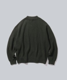 WHITE MAILS 【UNISEX】WASHI&COOMA LAMBS RIB KNIT MOCKNECK SWEATER ニットセーター