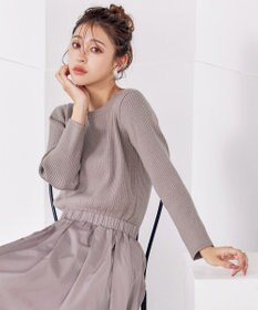 Tiaclasse 【洗える】タフタスカートドッキングワンピース