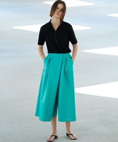 23区 【エステータ】フォルムサテン キュロットパンツ