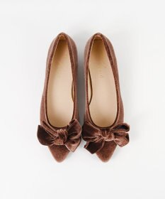 BONTRE 【pied du lapan/ピエドラパン】ベロアリボンパンプス/50760ZI