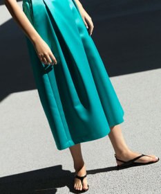 23区 【エステータ】フォルムサテン キュロットパンツ