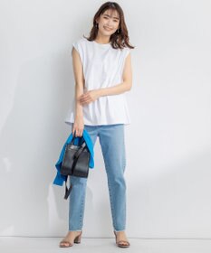 組曲 S 【洗える】バックパールフレアカットソー