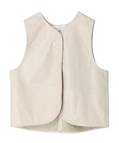 Green Parks フェイクレザーベスト