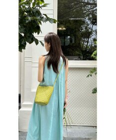 style code 大人の夏を軽やかにする 牛革 メッシュ バケットショルダー