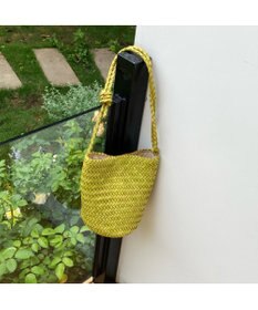 style code 大人の夏を軽やかにする 牛革 メッシュ バケットショルダー
