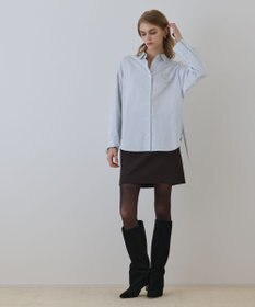 GRACE CONTINENTAL エンブレム刺繍シャツ