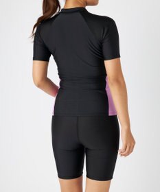 OP／FILA 半袖フルジップフィットネス水着