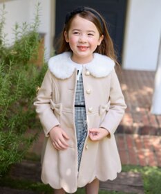 ANY KIDS ウールライクコート