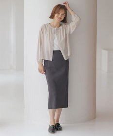 J.PRESS LADIES L 【洗える】シアー カーディガン