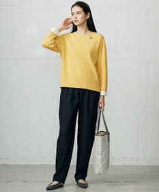 自由区 L 【カタログ掲載】レーヨンストレッチベーシックシルエット ニット