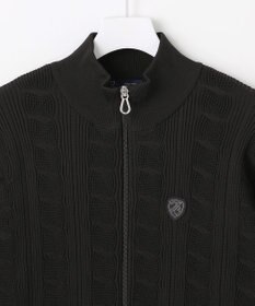 23区GOLF 【MEN】ケーブルジップアップカーディガン　防風裏地付き