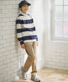 J.PRESS KIDS 【110-130cm】J.ボーダー ラガーシャツ
