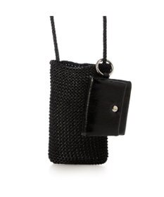 UNBILLION カシュカシュ cachecache / メタリックニットスマホショルダーバッグ