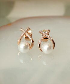 Tiaclasse 【選べる2TYPEデザイン】【金属アレルギー対応】クロスドロップピアス＆イヤリング