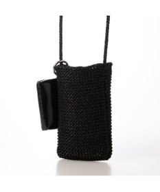 UNBILLION カシュカシュ cachecache / メタリックニットスマホショルダーバッグ