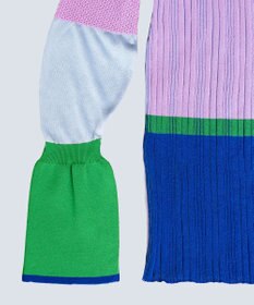 COQ CACTUS カラーブロックリブニット