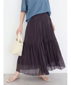 Green Parks シアープリーツボリュームスカート