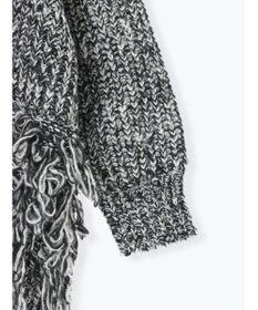 Te chichi ループ編みVネックミドルカーディガン