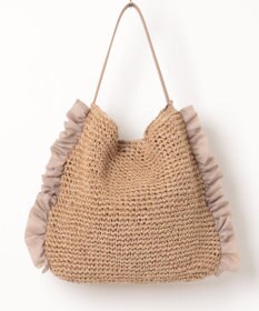 UNBILLION カシュカシュ cachecache / サイドフリルワンンハンドルトート カゴバッグ