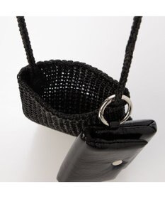 UNBILLION カシュカシュ cachecache / メタリックニットスマホショルダーバッグ