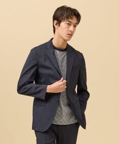 J.PRESS MEN 感動！？上品な見た目に着心地抜群なセットアップ【MECHANICAL】【超軽量 / 清涼感 / 洗える】ハイパワーストレッチジャケット ネイビー系