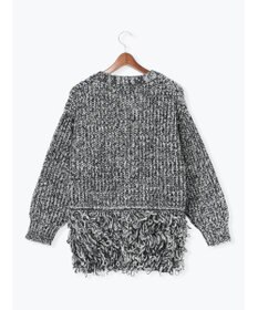 Te chichi ループ編みVネックミドルカーディガン