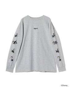 earth music&ecology Ｄｉｓｎｅｙ／袖プリントフィガロロンＴ