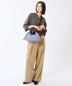 LeSportsac E/W CITY DRAWSTRING BAG /アップタウンギンガム/ブラック