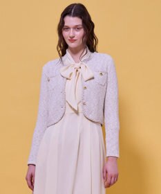 TOCCA TWEEDY MAZE ニットジャケット