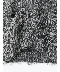 Te chichi ループ編みVネックミドルカーディガン